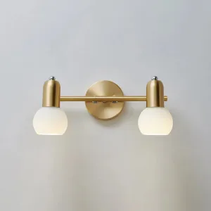 Nordic Luxury Metal Vanity Mirror Lights - Down Lighting Bath Vanity Lighting with Glass Shade