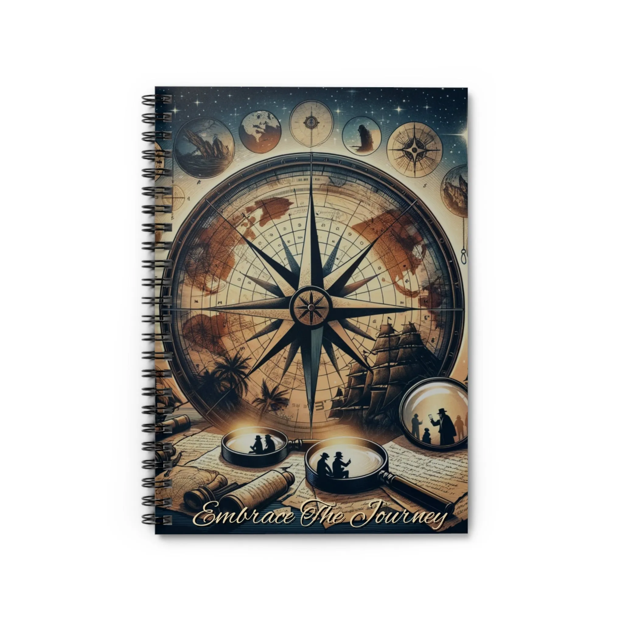 Notebook: Embrace The Journey - Compass
