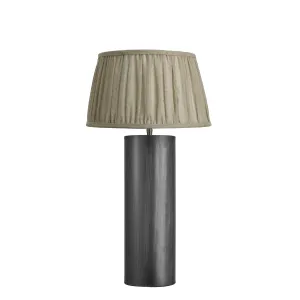 Pillar Cylinder Table Lamp - Pewter