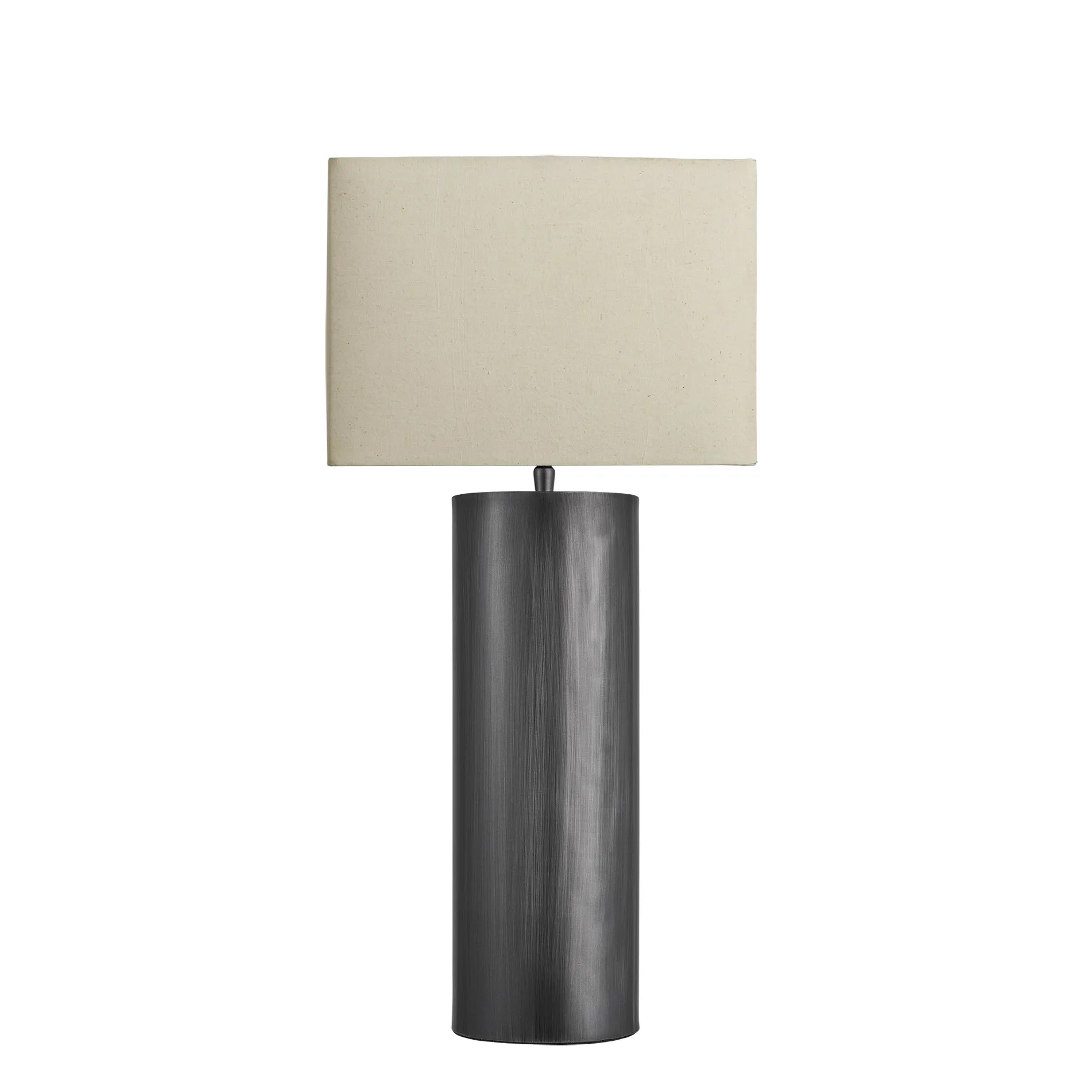 Pillar Cylinder Table Lamp - Pewter