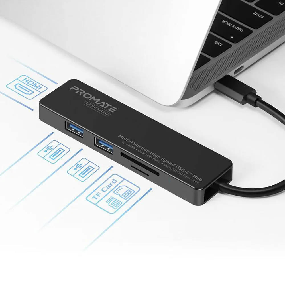 Promate Linkhub-C Multi-Function USB-C Hub