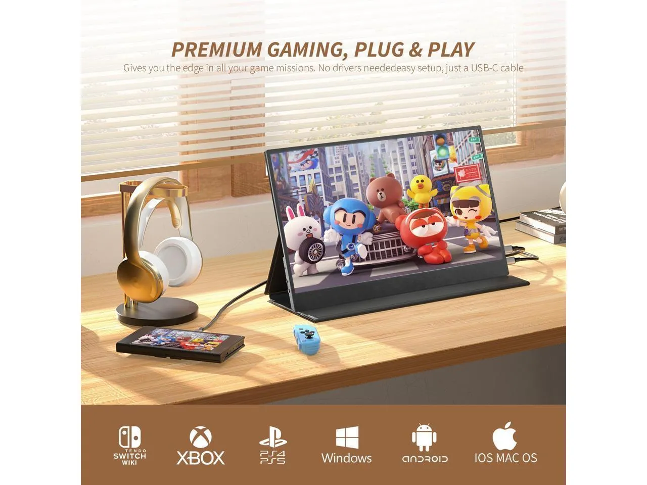 Rehisk RE-17.3FC - Portable Gaming Monitor