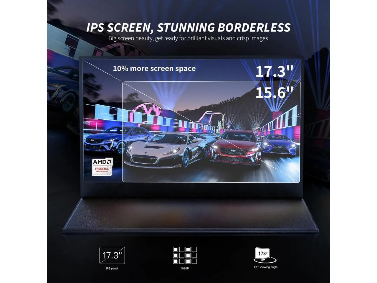 Rehisk RE-17.3FC - Portable Gaming Monitor