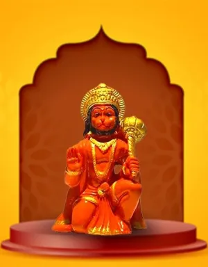 Resin Hanuman Statue Dashboard Idol, Car Dashboard Hanuman Ji God Idol for Home Decor