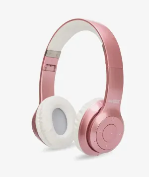 Rose Gold Stereo Bluetooth Headphones