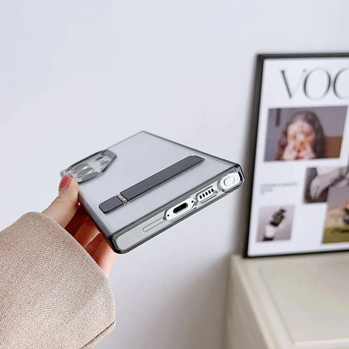 Samsung S24/S24 Ultra Crystal Stand Case
