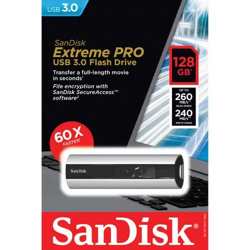 SanDisk Extreme®Pro USB 3.0 240MB/s 128GB