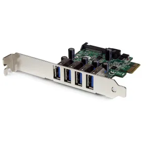 Startech.Com 4-Port Pci Express Superspeed Usb 3.0 Controller Card With Uasp - Usb 3.0 Expansion Card With Sata Power (P
