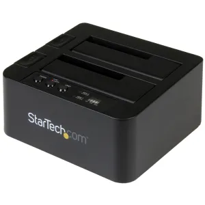 Startech.Com Standalone Hard Drive Duplicator, Dual Bay Hddssd Clonercopier, Usb 3.1 (10 Gbps) To Sata Iii (6Gbps) Hddss