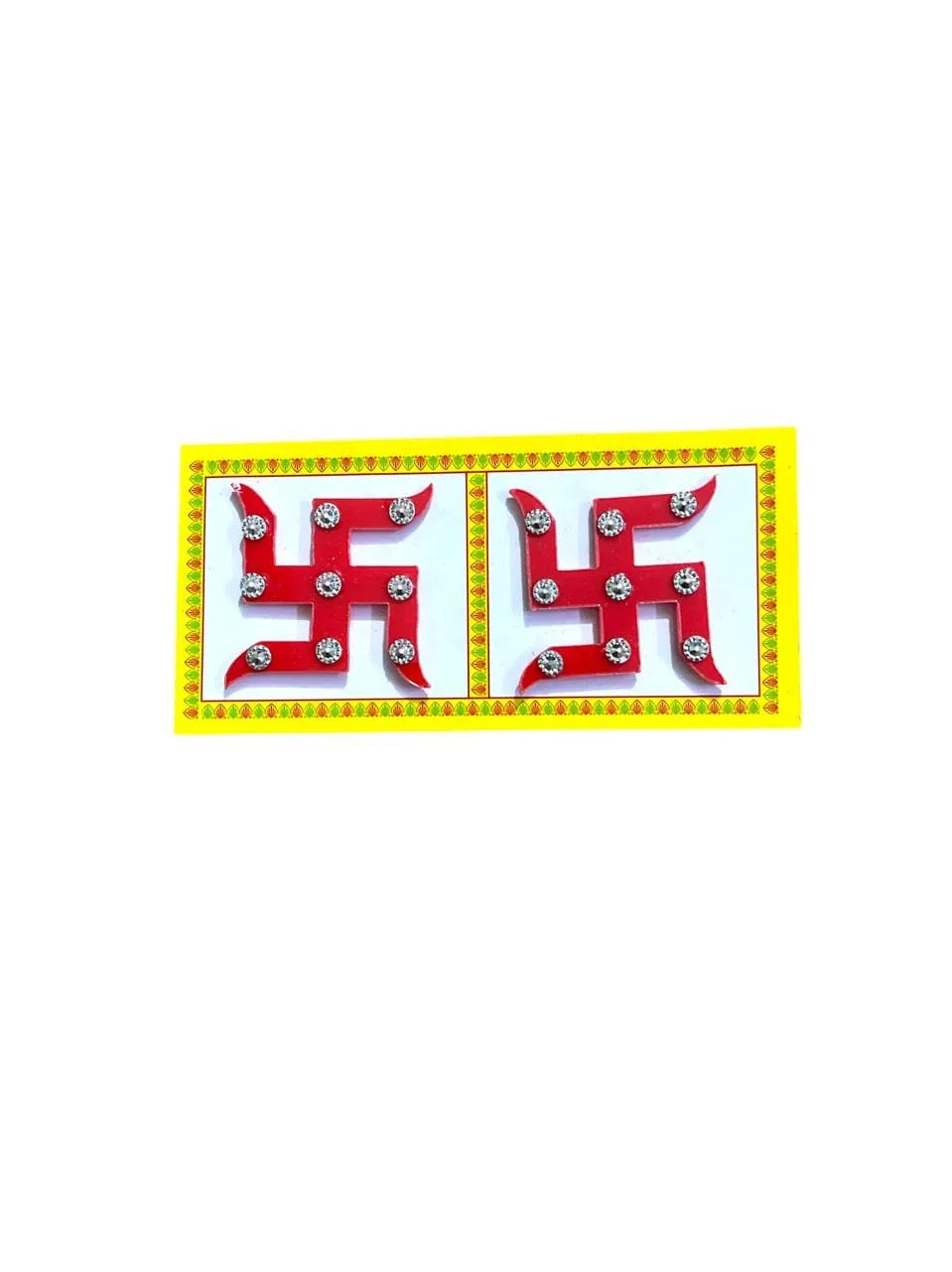 Subh Labh Swastika Acrylic Door Sticker Decoration for Diwali/Ganesh Chathurthi Navratri Chatt Puja