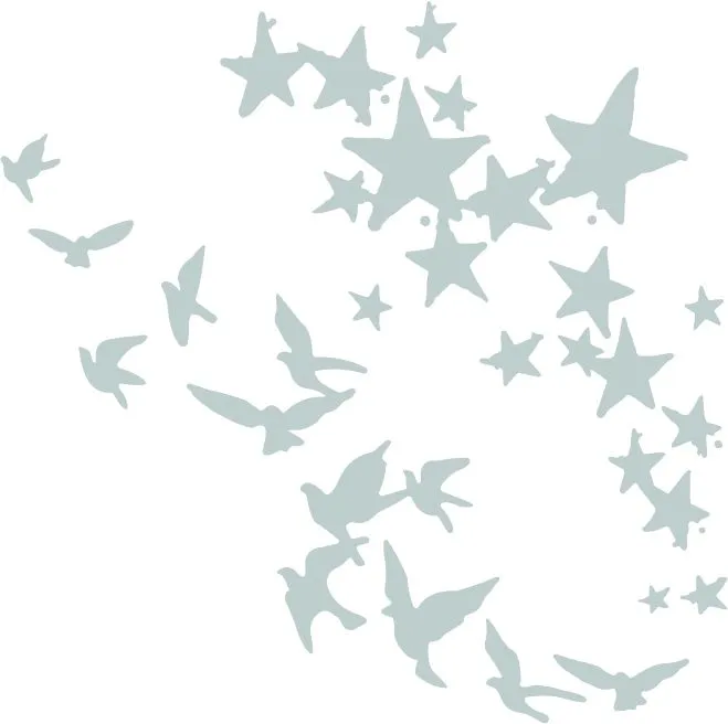Thinlits Die Set 2Pk Birds And Stars By Pete Hughes