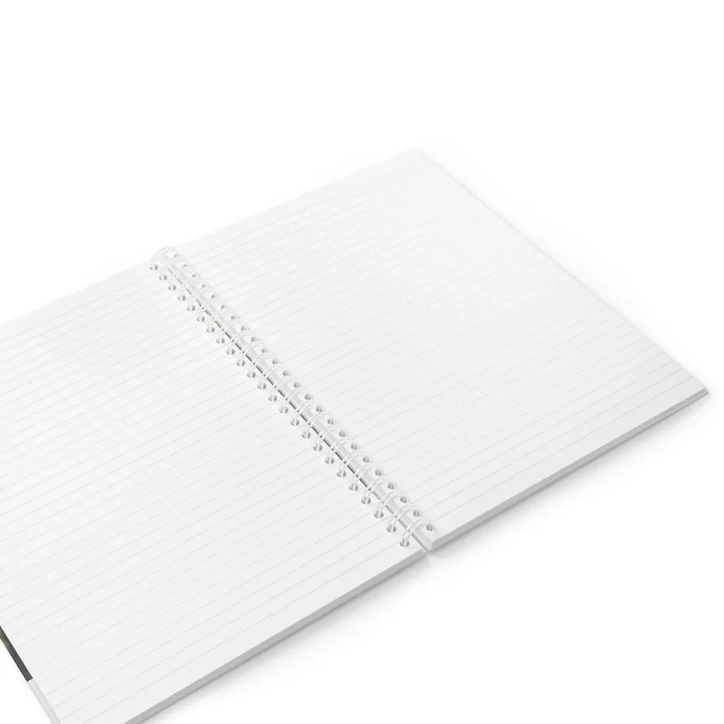 Tree Stump and Green Leaves Spiral Notebook