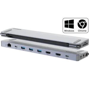 USB-C Dual HDMI Monitor 12 Port Docking Station