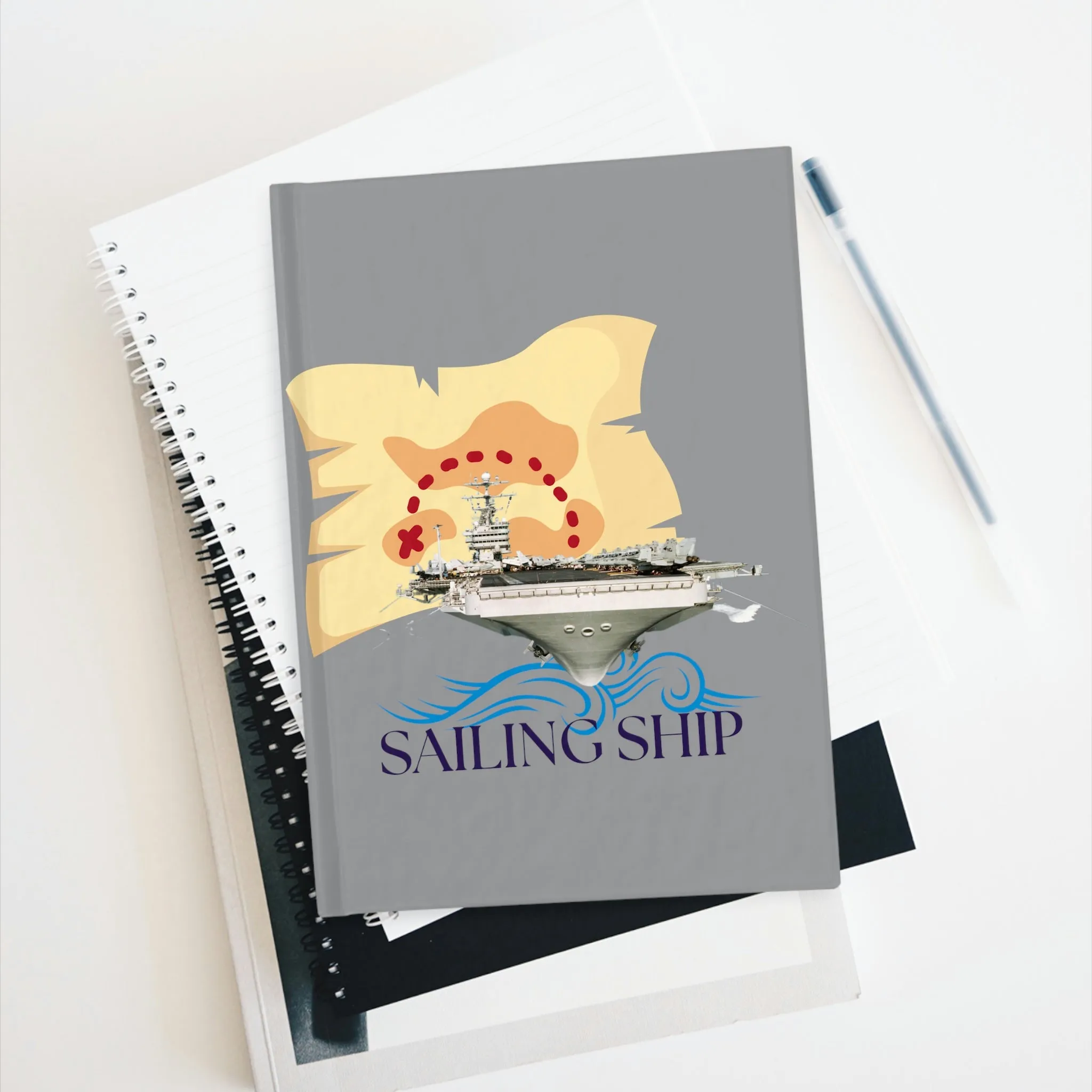 USN POD Navy Ship  Journal - Blank