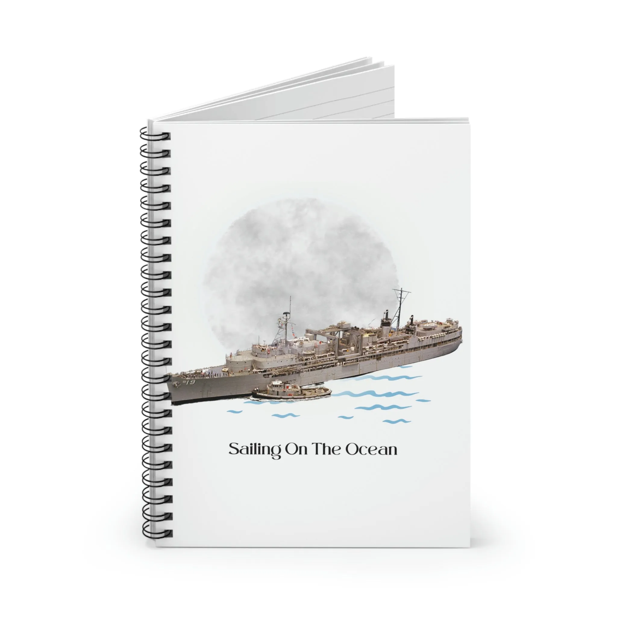 USS Tarawa LHA-1 POD Navy Ship  Spiral Notebook - Ruled Line