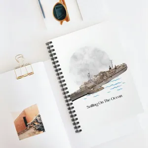 USS Tarawa LHA-1 POD Navy Ship  Spiral Notebook - Ruled Line