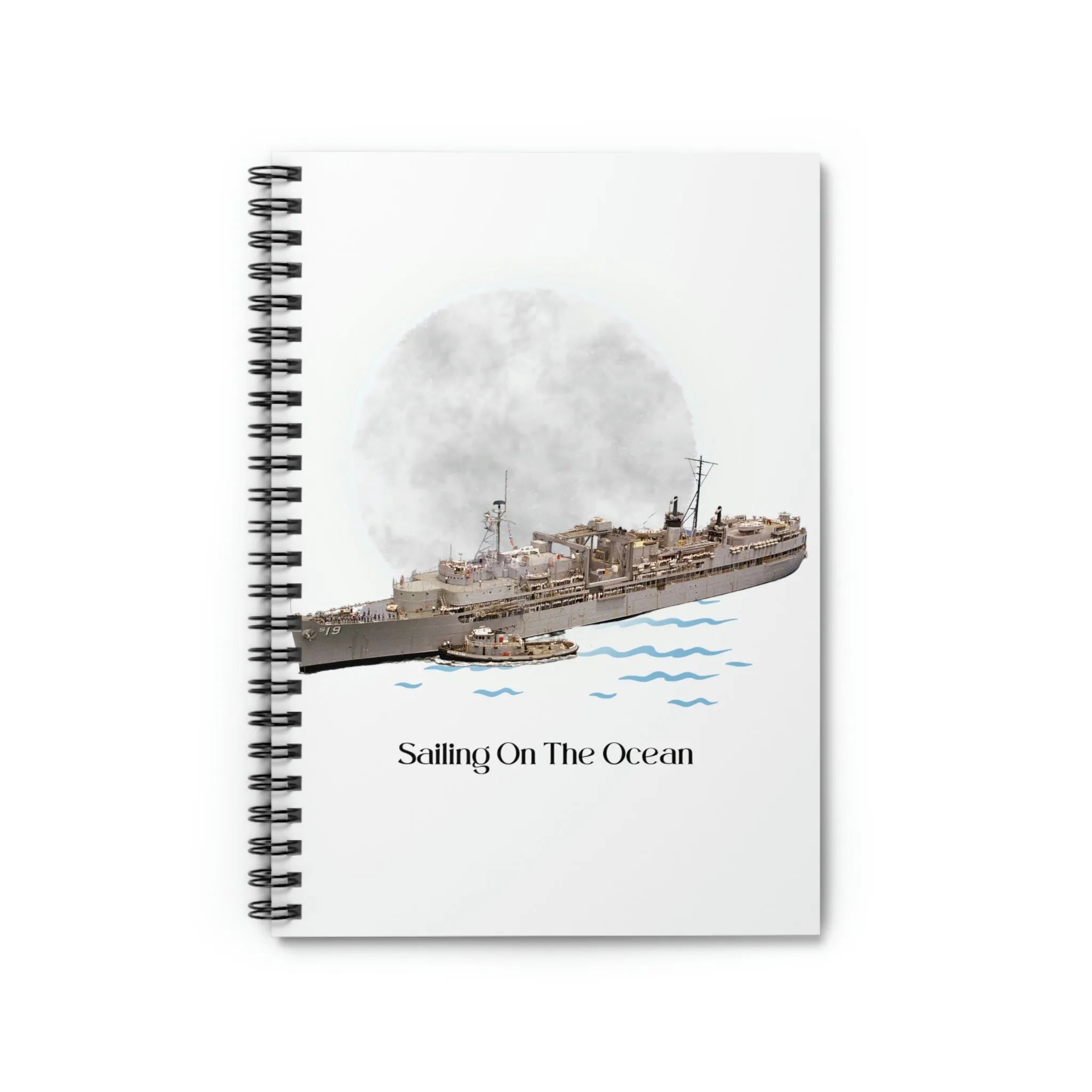 USS Tarawa LHA-1 POD Navy Ship  Spiral Notebook - Ruled Line