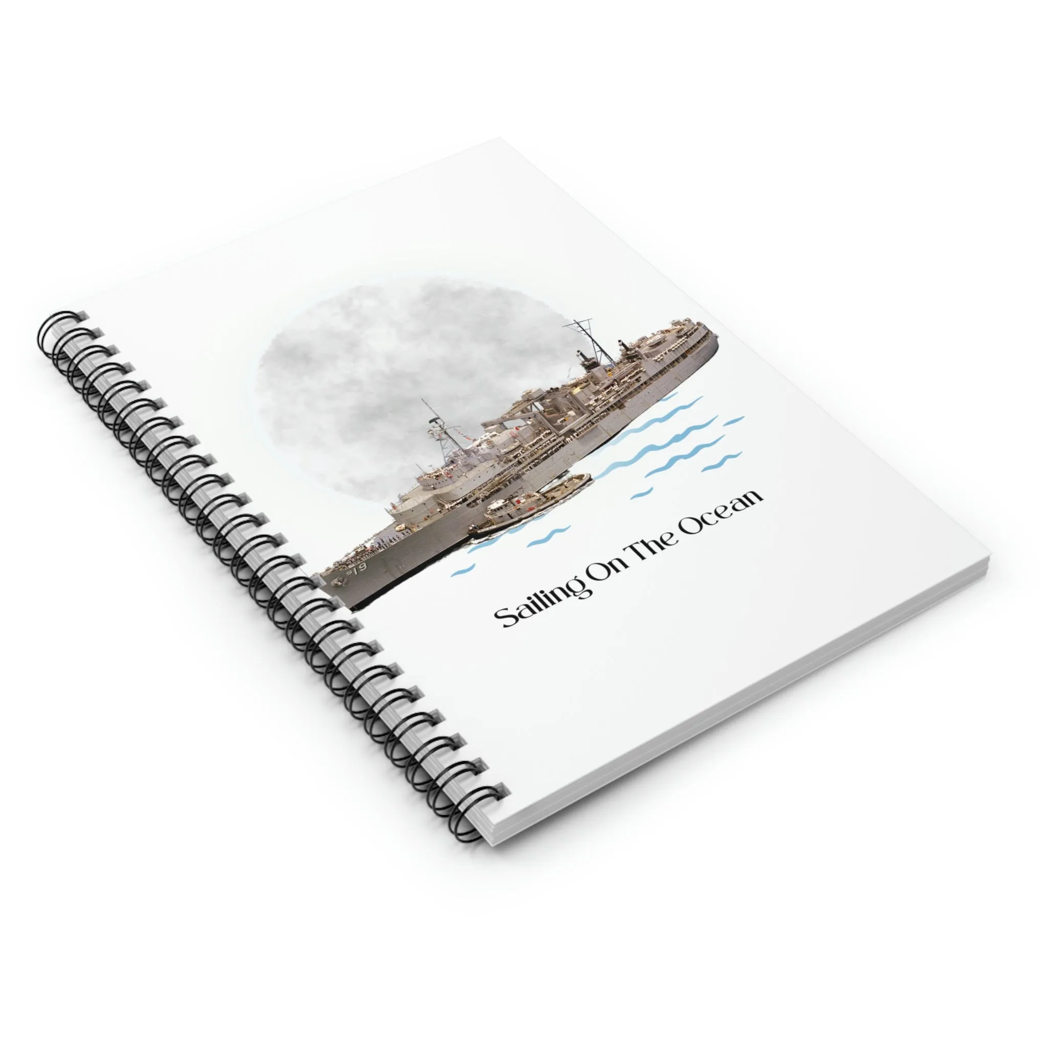 USS Tarawa LHA-1 POD Navy Ship  Spiral Notebook - Ruled Line