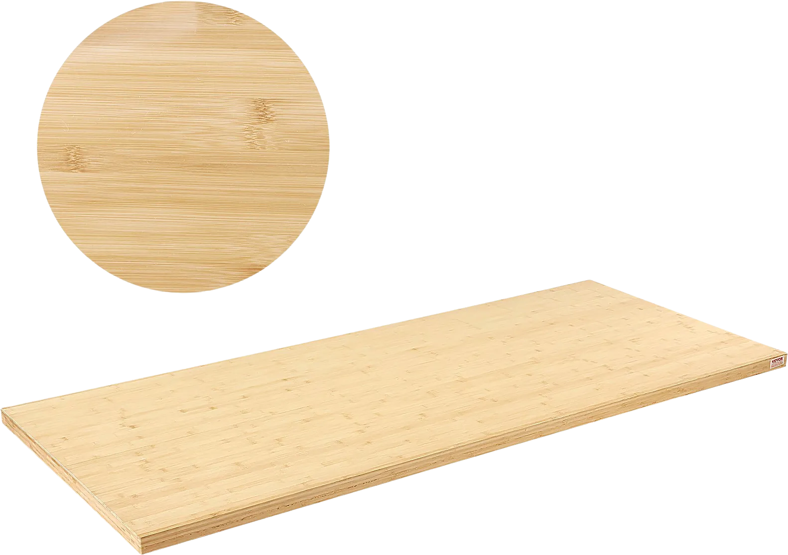 Vevor Bamboo Table Top 70.9" x 29" 330 Lbs. Capacity Solid One-Piece Rectangular Desktop New