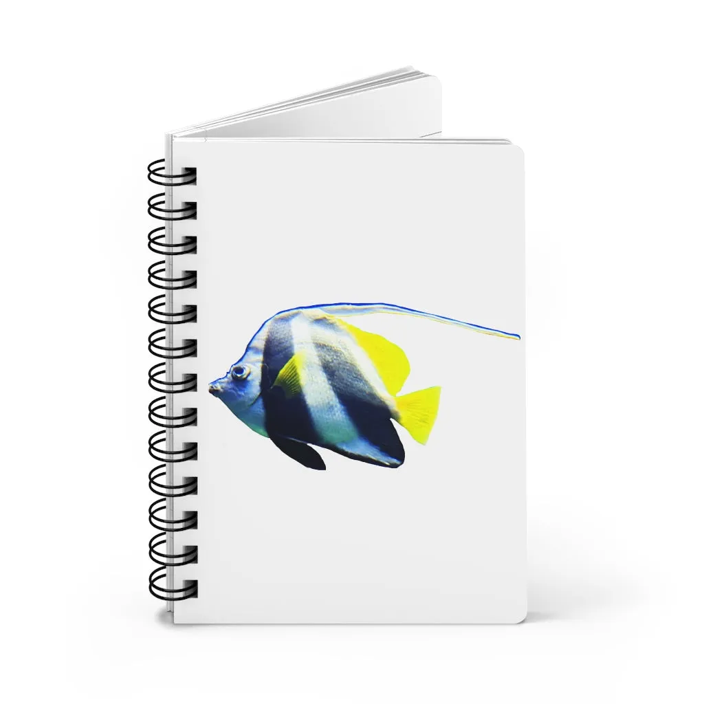 White and Black Fish Spiral Bound Journal