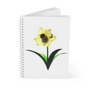 Yellow Flower Spiral Notebook