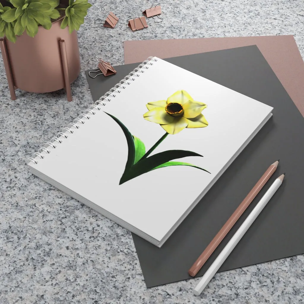 Yellow Flower Spiral Notebook
