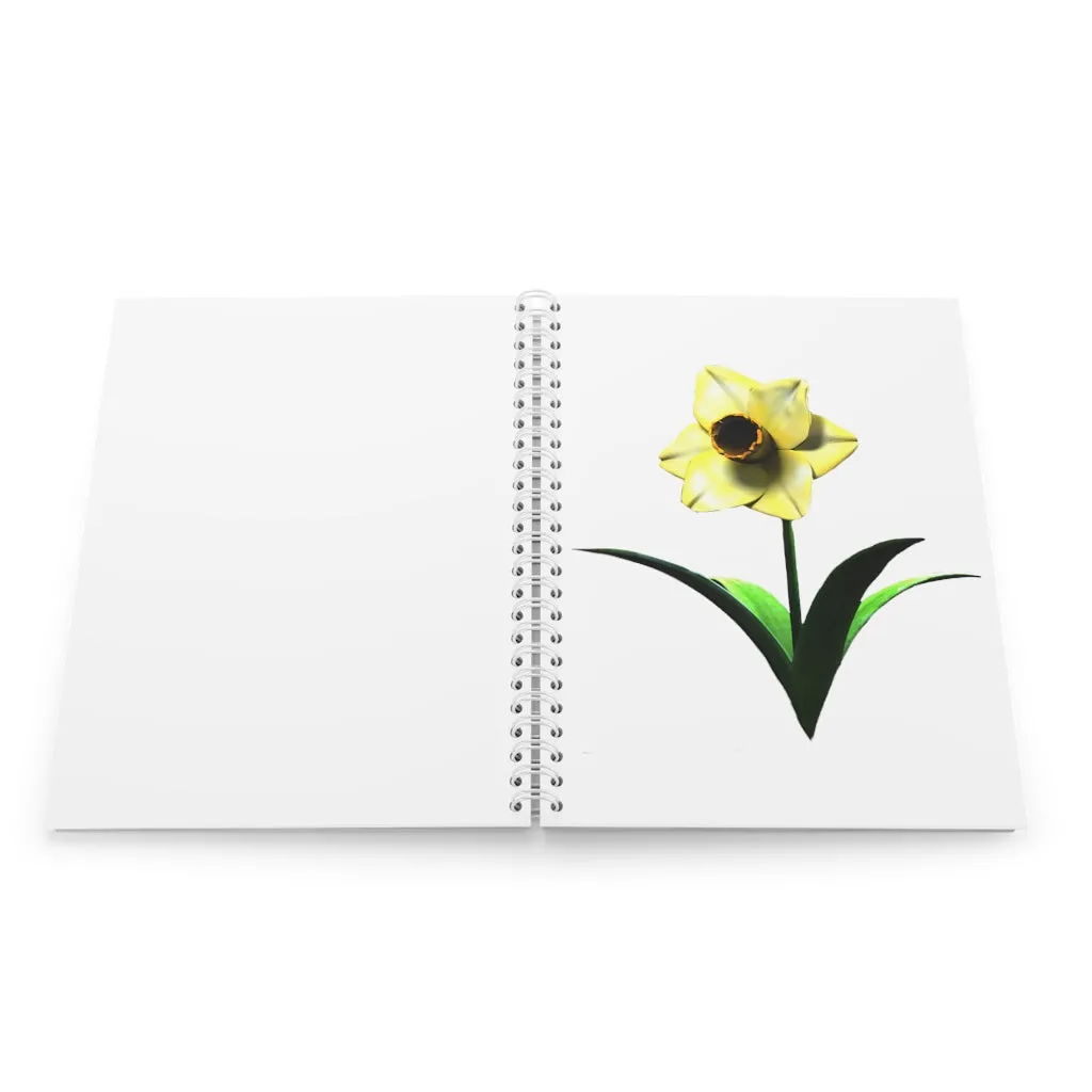 Yellow Flower Spiral Notebook