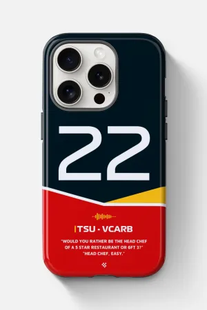 Yuki Tsunoda F1 Helmet Phone Case 2024